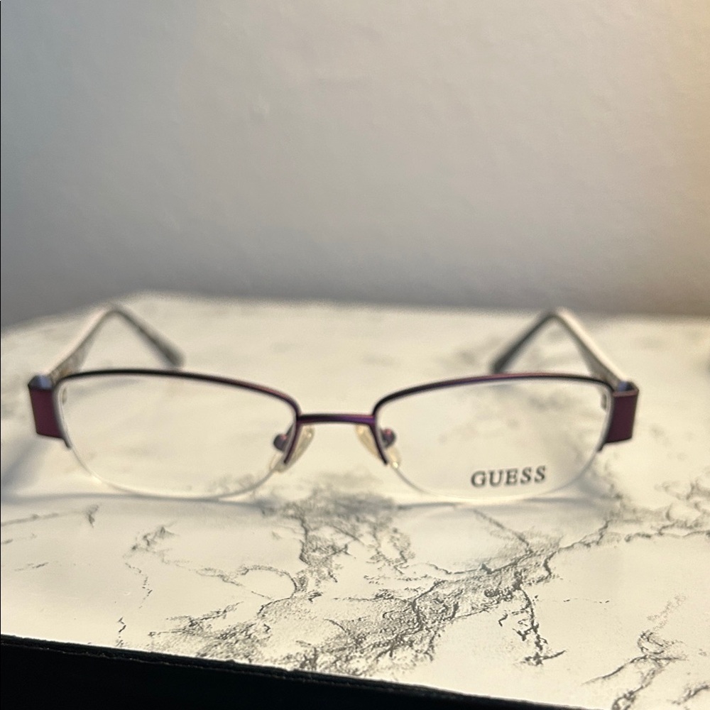 Guess Girls Glasses with Purple Accents. Size 48-16-130